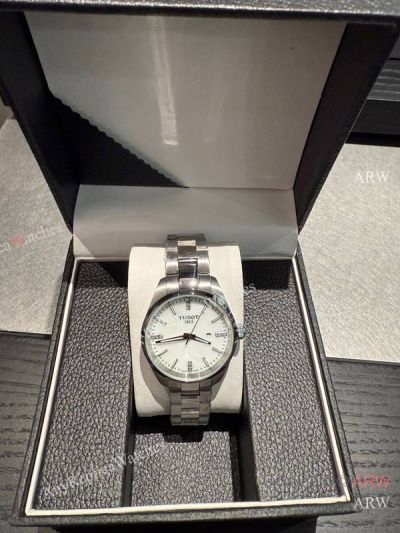 High Quality Replica TISSOT Pr00 Collection Silver 316 Stainless Steel Bracelet Different Colors Face Dial Stainless Steel Case Watch 34mm